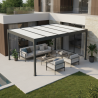 Cubierta para terraza con techo rígido | Pérgola con techo plano
