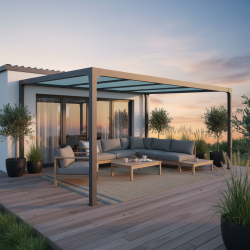 Pérgola Top Lucia autoportante | Carport para vehículos versátil