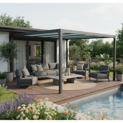 Pérgola Top Lucia autoportante | Carport para vehículos versátil