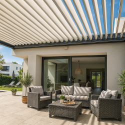 Pérgola bioclimática Horizon 3 | Lamas perpendiculares