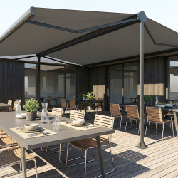 Abri de terraza 325 | Toldo de terraza extragrande a dos aguas
