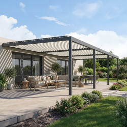 Pérgola LUCIA EX con tecnología patentada | Doble tramo
