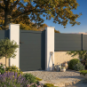 Kit de puerta peatonal con panel completo | Puertecilla de aluminio