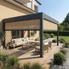 Cofre con guías modelo 115 | Para pérgola con poste de 115 mm.