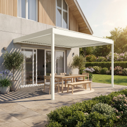 Pérgola bioclimática Horizon 3 | Lamas perpendiculares