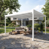 Cubierta para terraza con techo rígido | Pérgola con techo plano